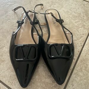 Black Patent Leather Flats